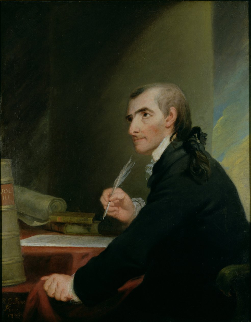 Francis Hopkinson (1738-91) door Robert Edge Pine