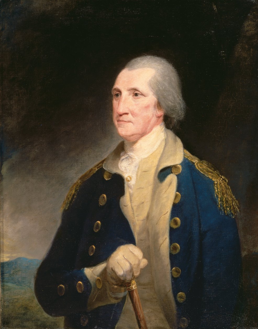 Portret van George Washington door Robert Edge Pine