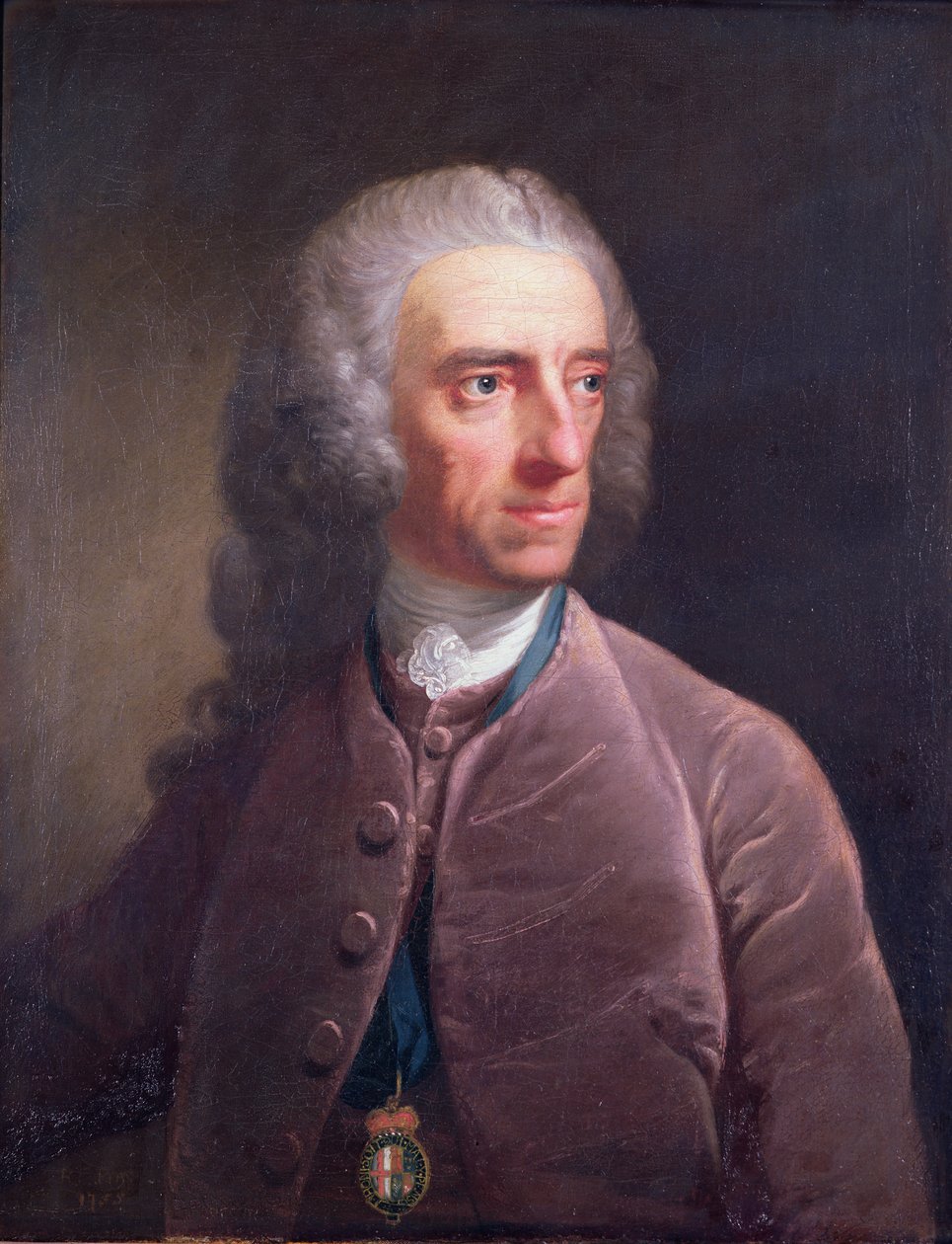 Portret van Stephen Martin Leake (1702-73) 1755 door Robert Edge Pine
