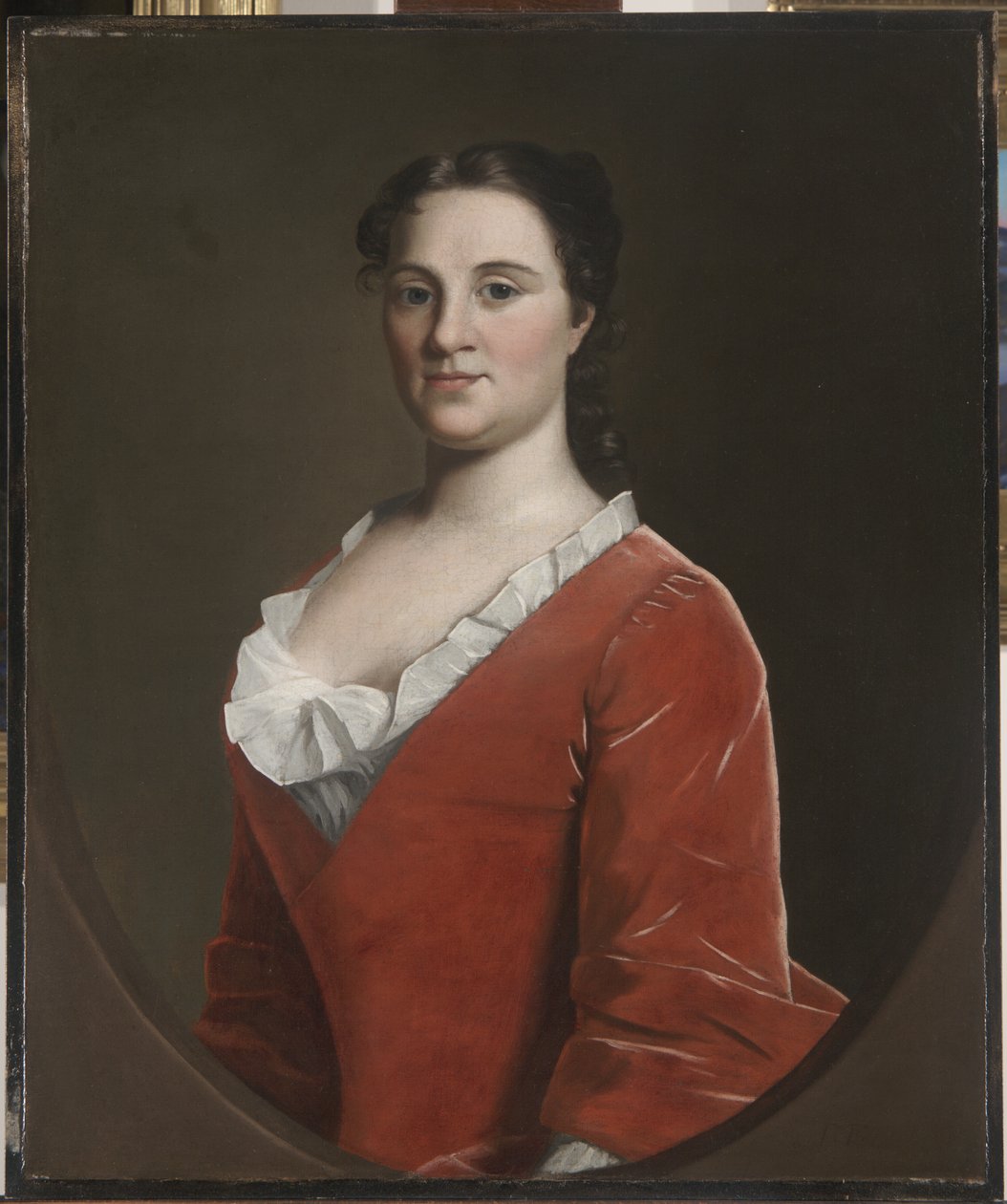 Mevrouw Benjamin Lynde Jr., ca. 1748 door Robert Feke
