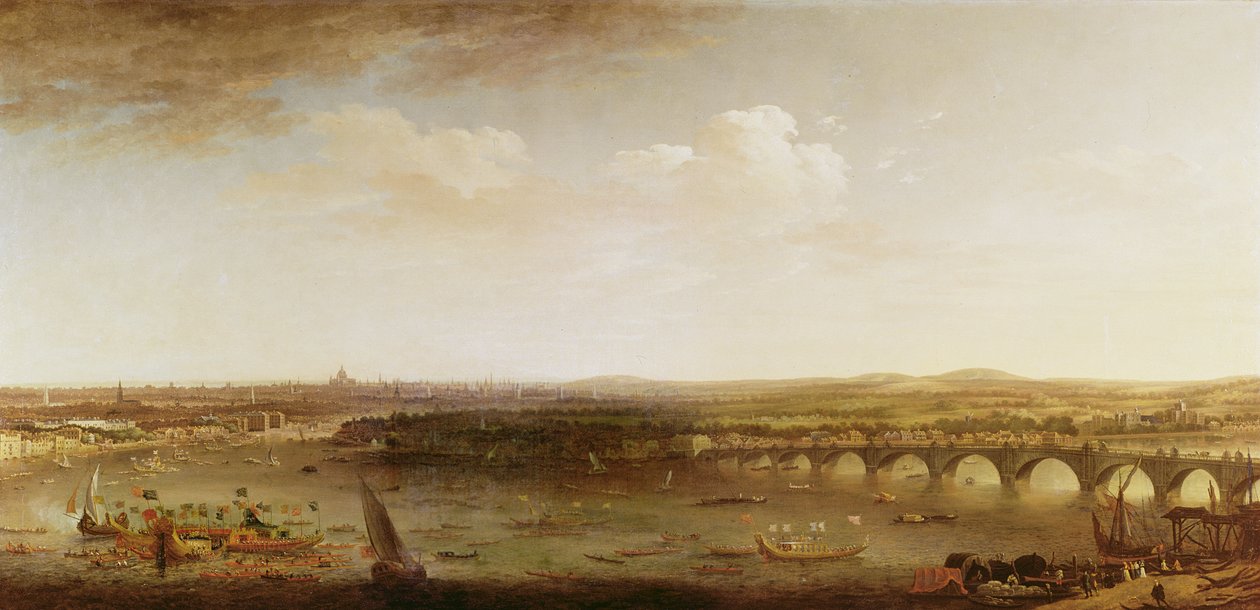 Theems en Westminster door Robert Griffier