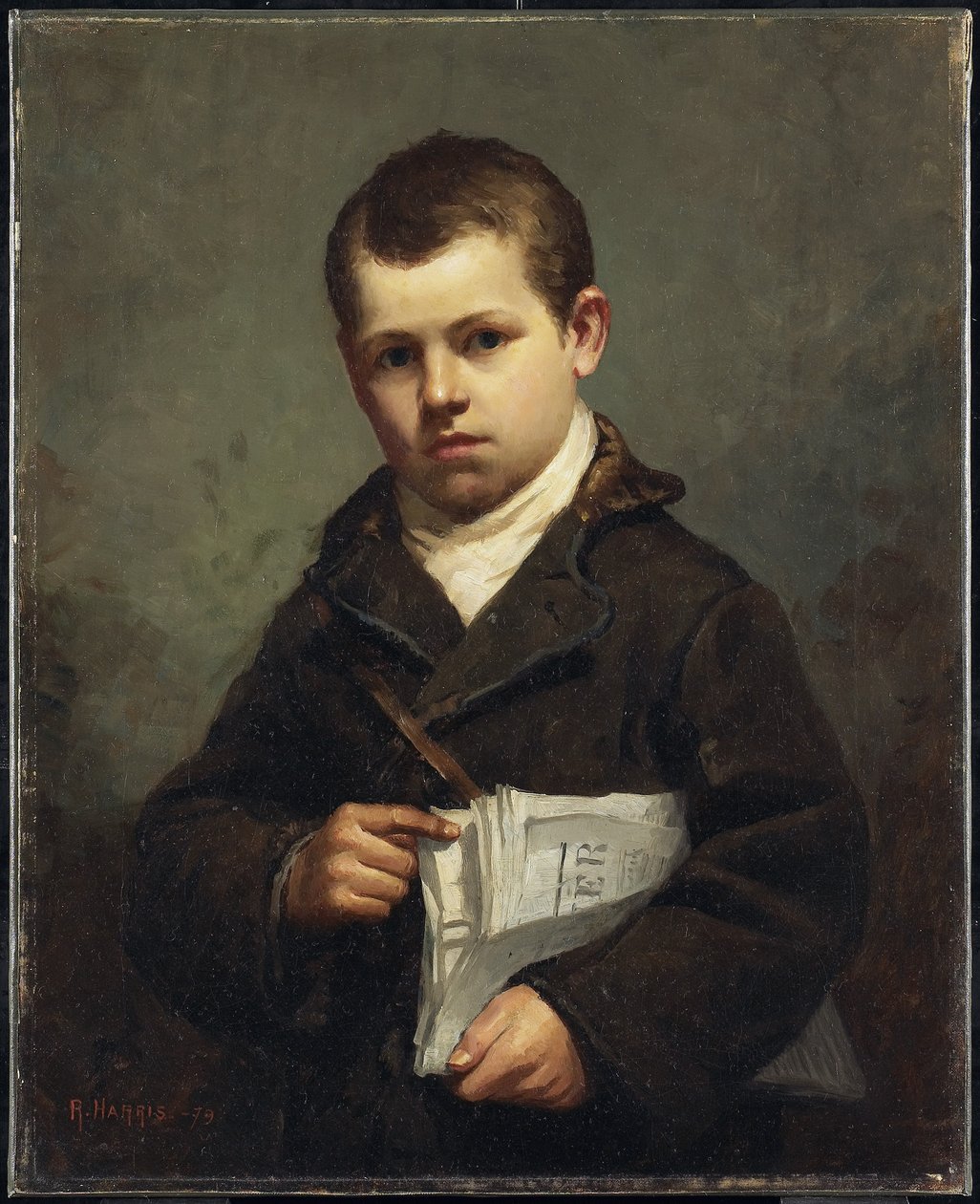 De krantenjongen, 1879 door Robert Harris