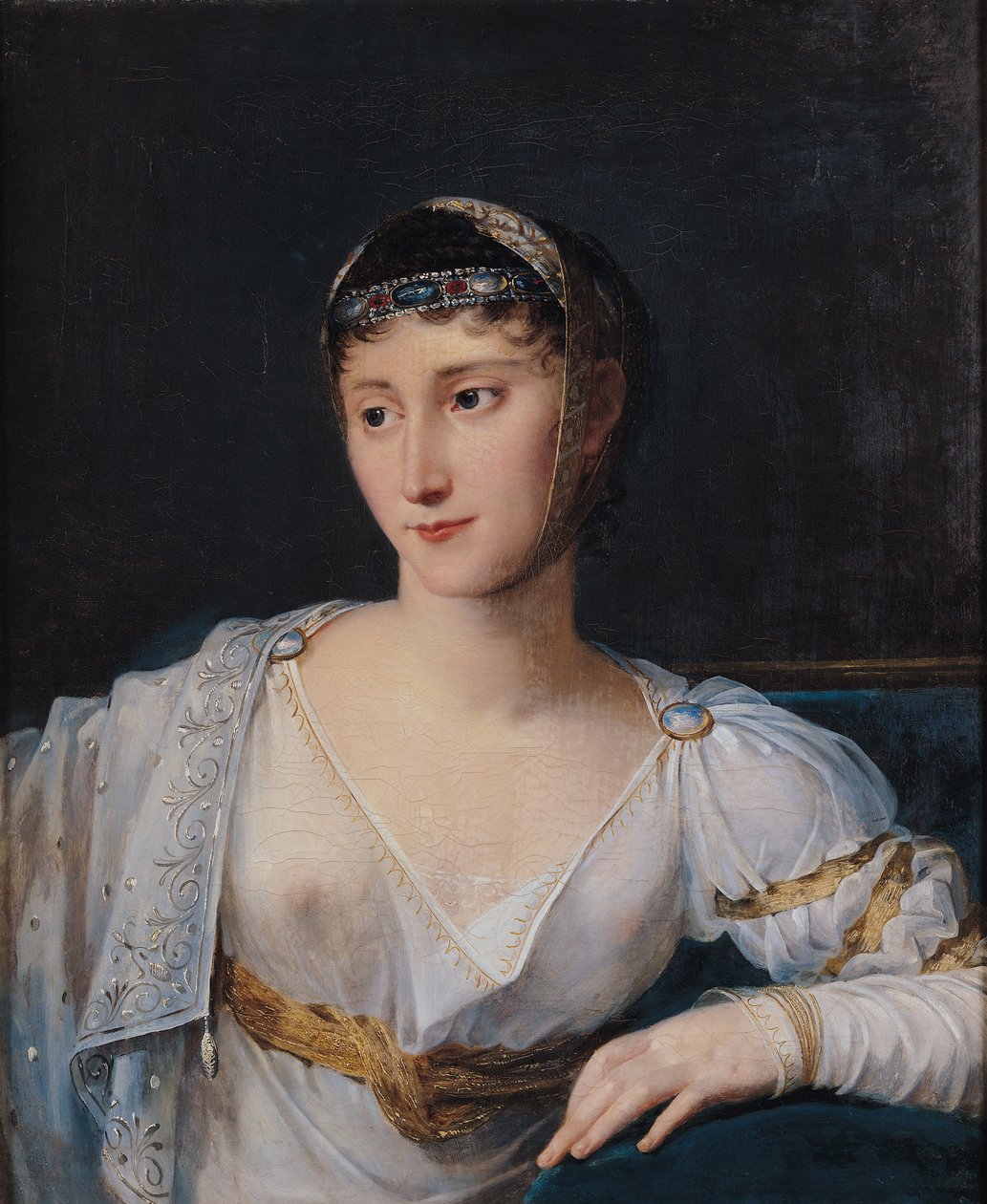 Portret van Marie-Pauline Bonaparte (1780-1825) Prinses Borghese, 1806 door Robert Lefevre