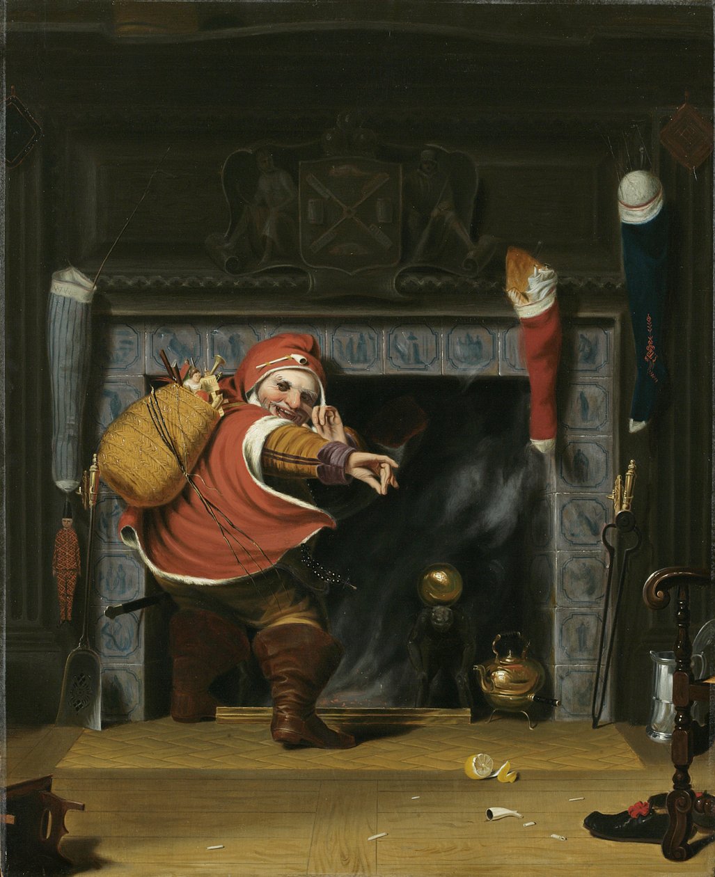Kerstman of Sint-Nicolaas, 1837 door Robert Walter Weir