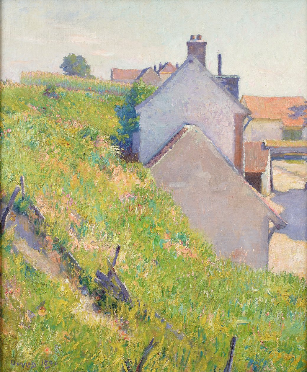 Een Zonovergoten Heuvel door Robert William Vonnoh