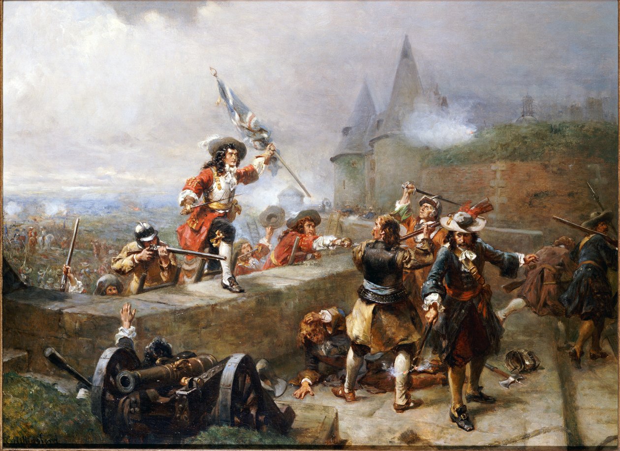Bestorming van de vestingwerken door Robert Alexander Hillingford