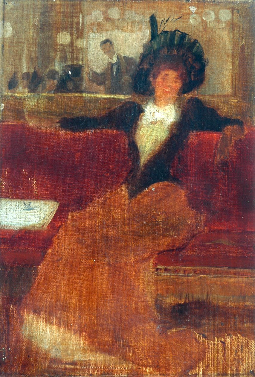 In het café door Robert Atkinson