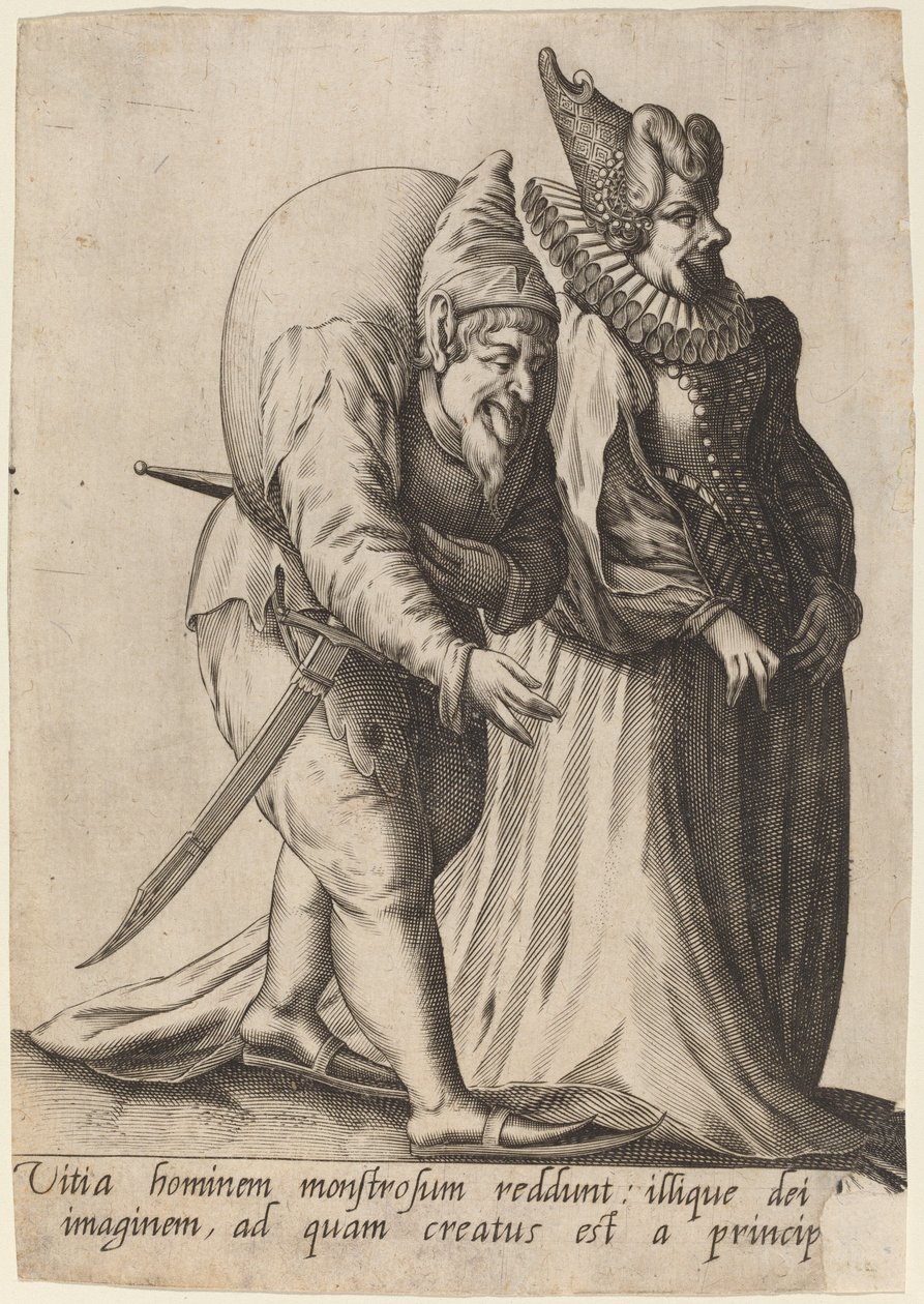 Vitia hominem monstrosum, 1597 door Robert Boissard