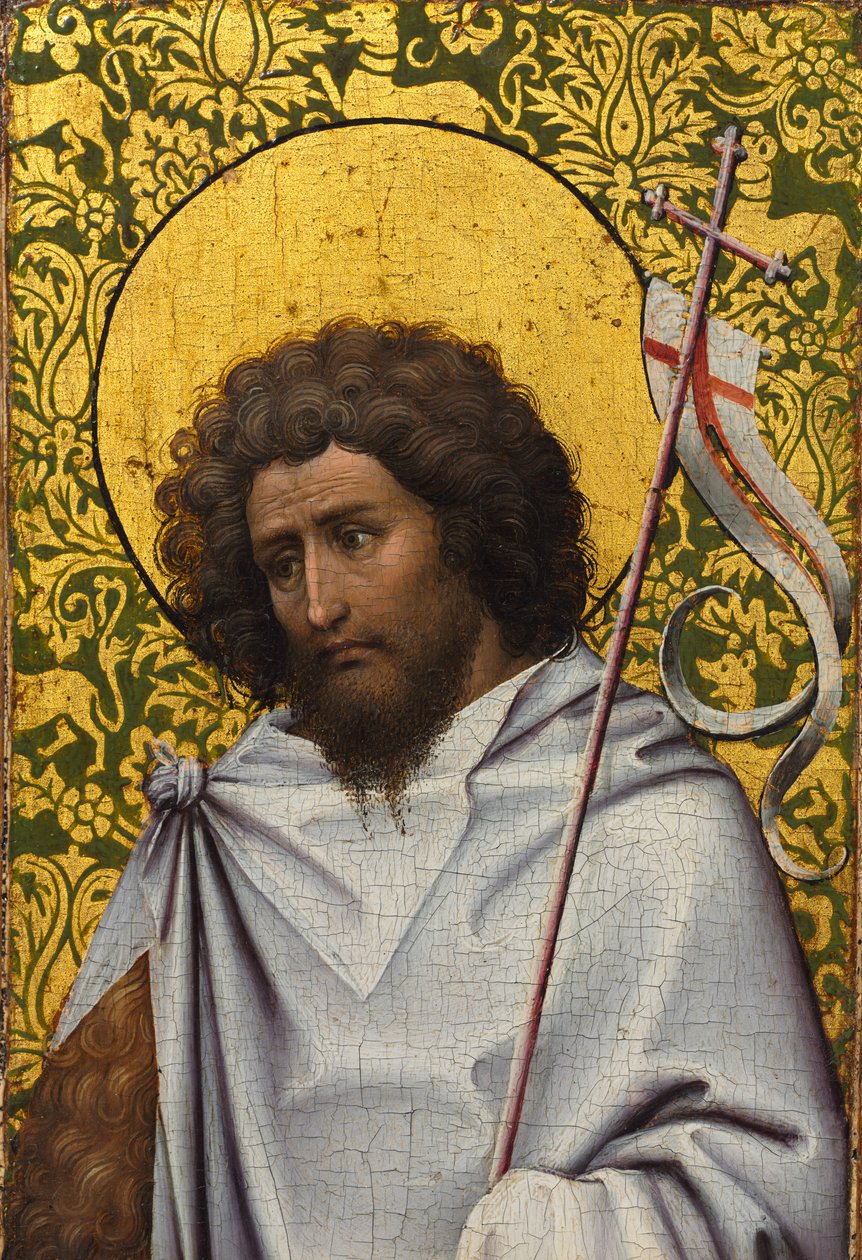 Johannes de Doper, ca. 1410 door Robert Campin