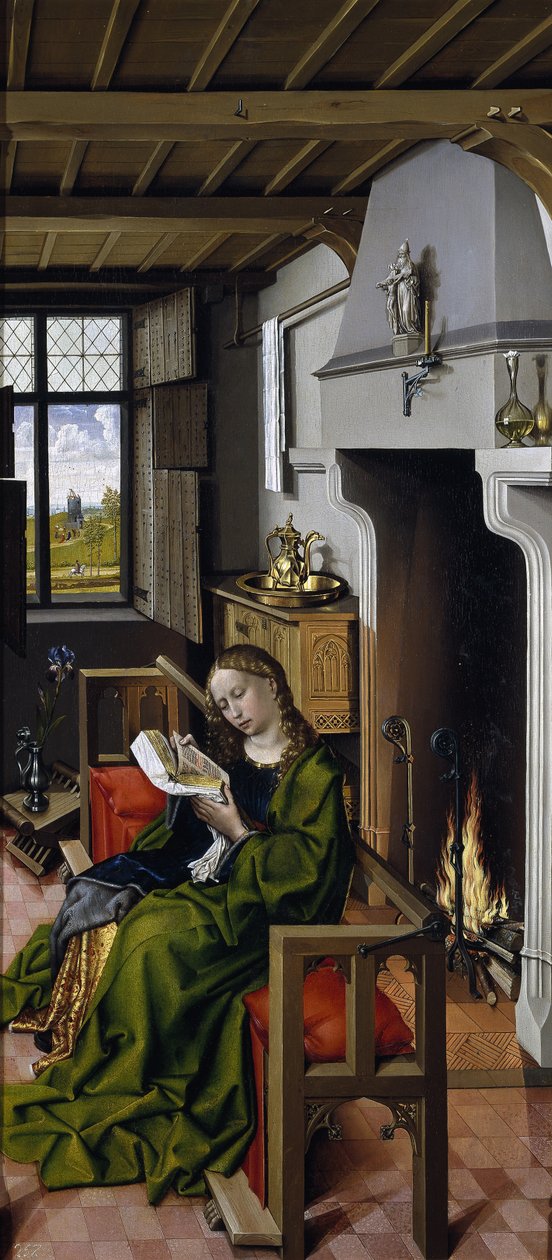 Sint Barbara, 1438 door Robert Campin