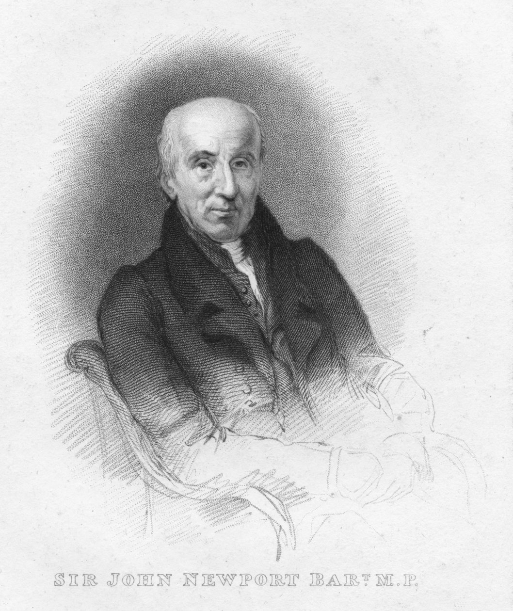 Sir John Newport Bart. M.P., 1826 door Robert Cooper