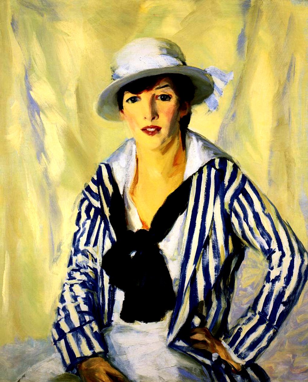 Viv in Blauwe Streep, 1914 door Robert Cozad Henri