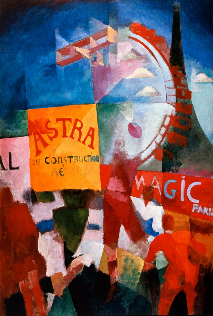 LEquipe de Cardiff, 1913 door Robert Delaunay