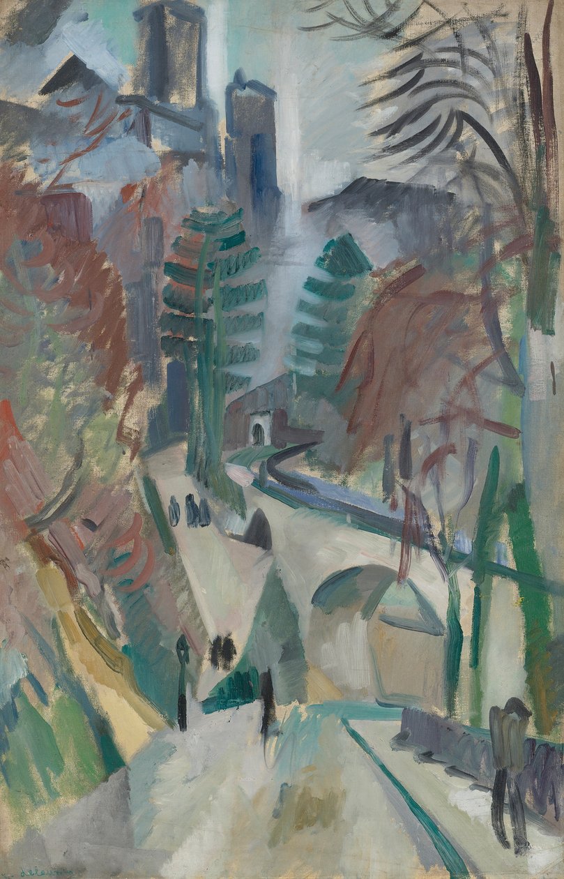 Landschap van Laon, 1912. door Robert Delaunay