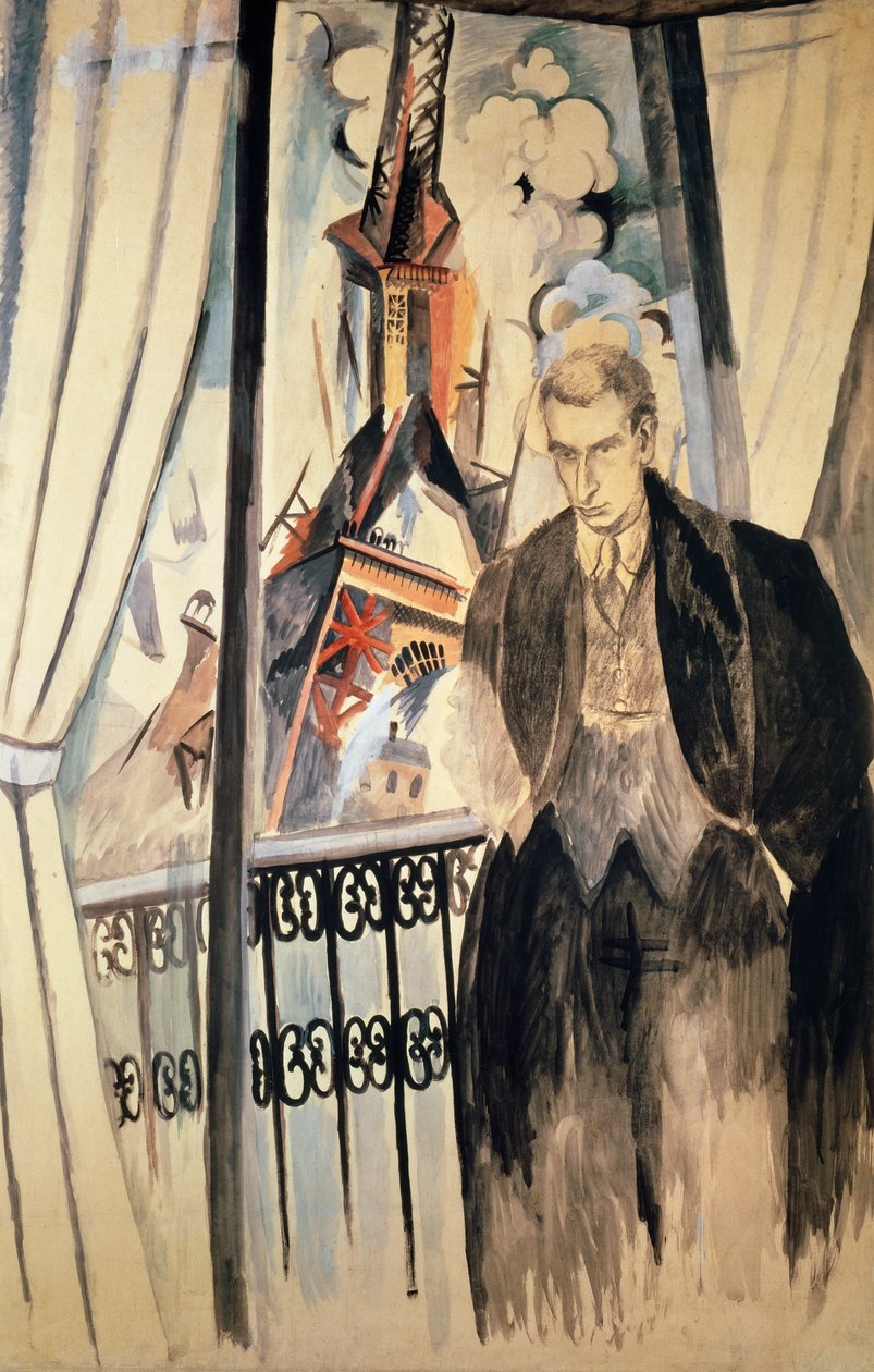 Portret van Philippe Soupault door Robert Delaunay