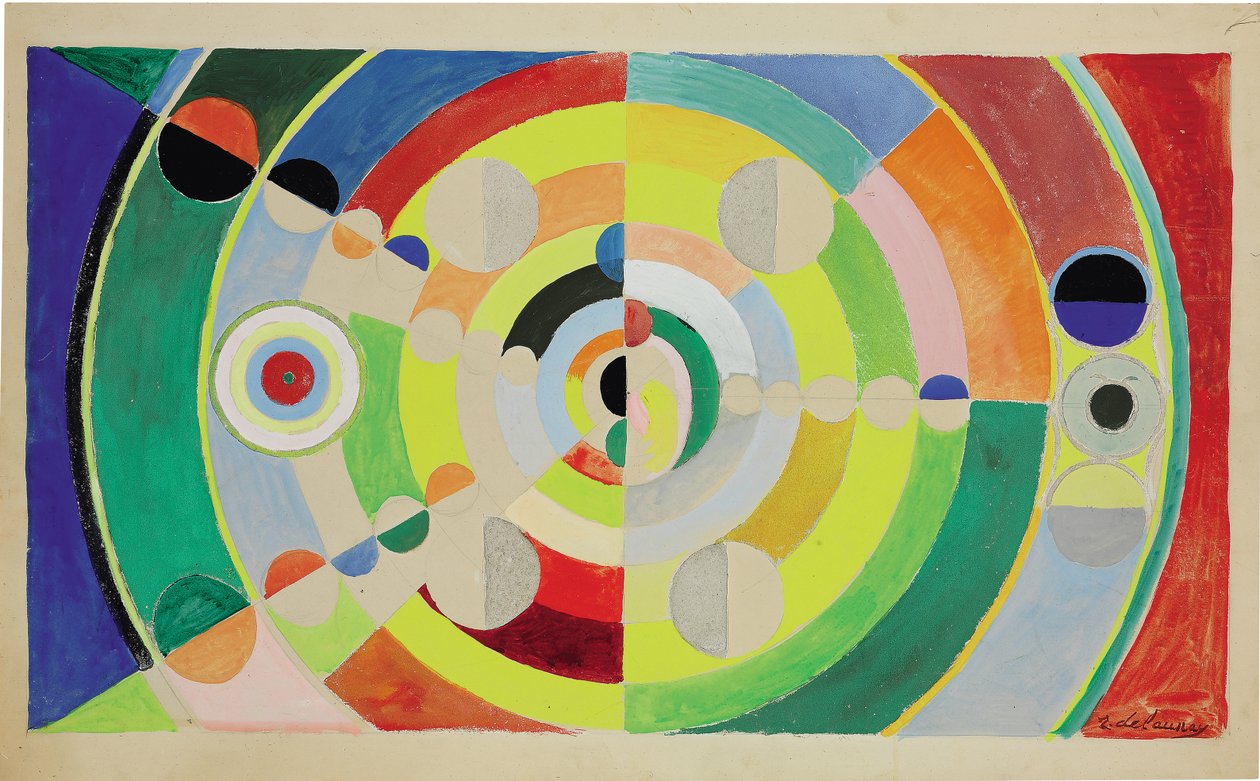 Relief-Disques door Robert Delaunay