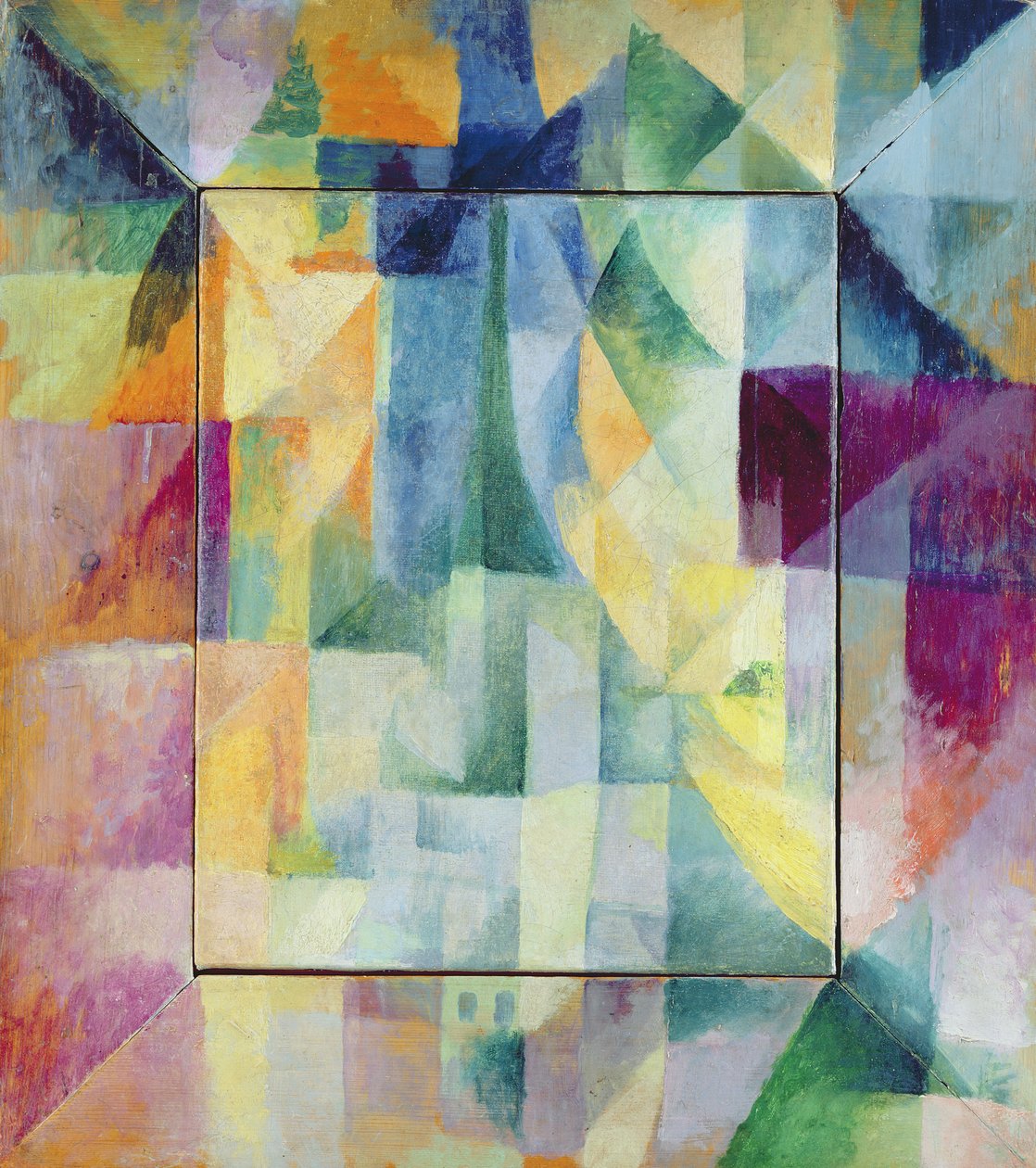 Simultane ramen op de stad door Robert Delaunay