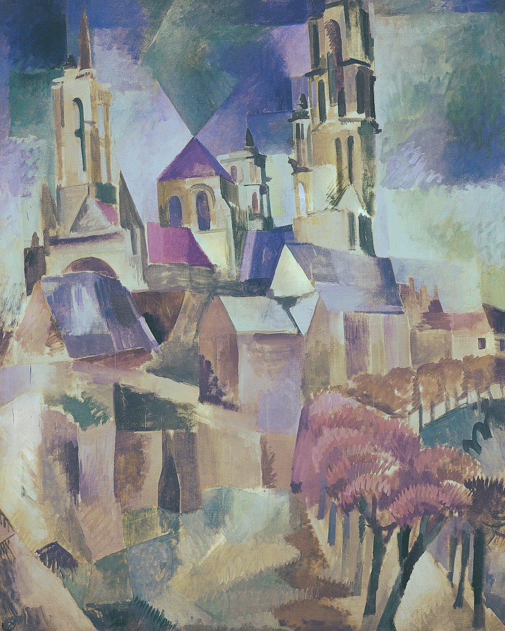 De Torens van Laon door Robert Delaunay