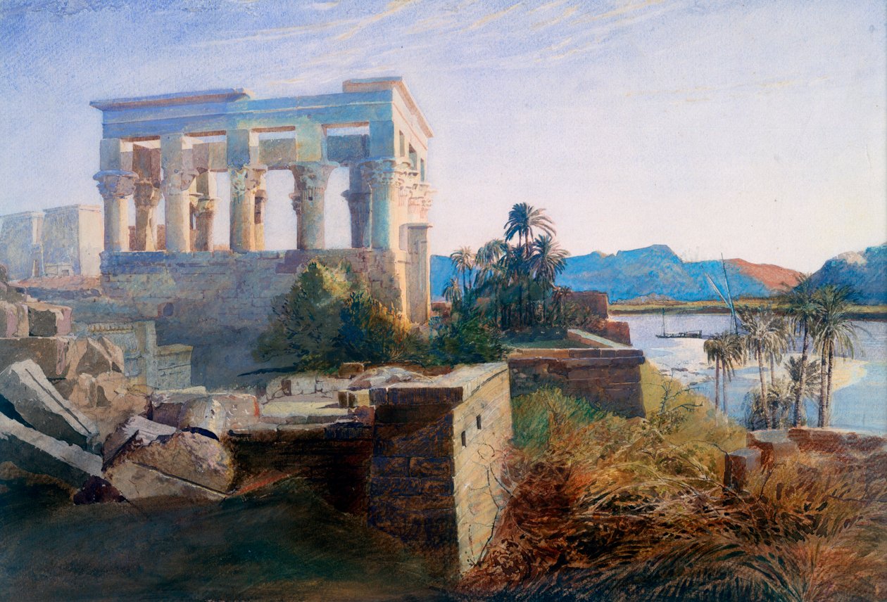 Philae, Egypte, 19e eeuw door Robert Dighton