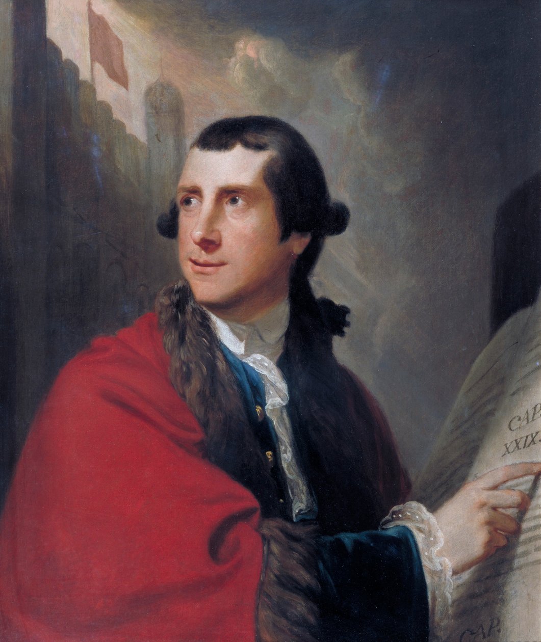 Portret van wethouder Oliver door Robert Edge Pine