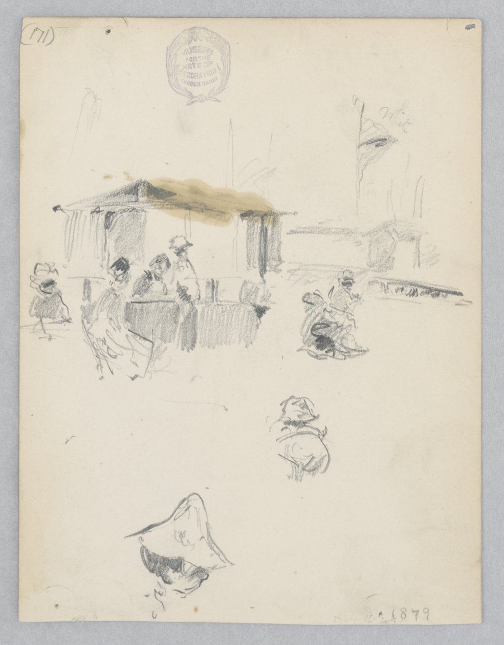 Marktscène door Robert Frederick Blum
