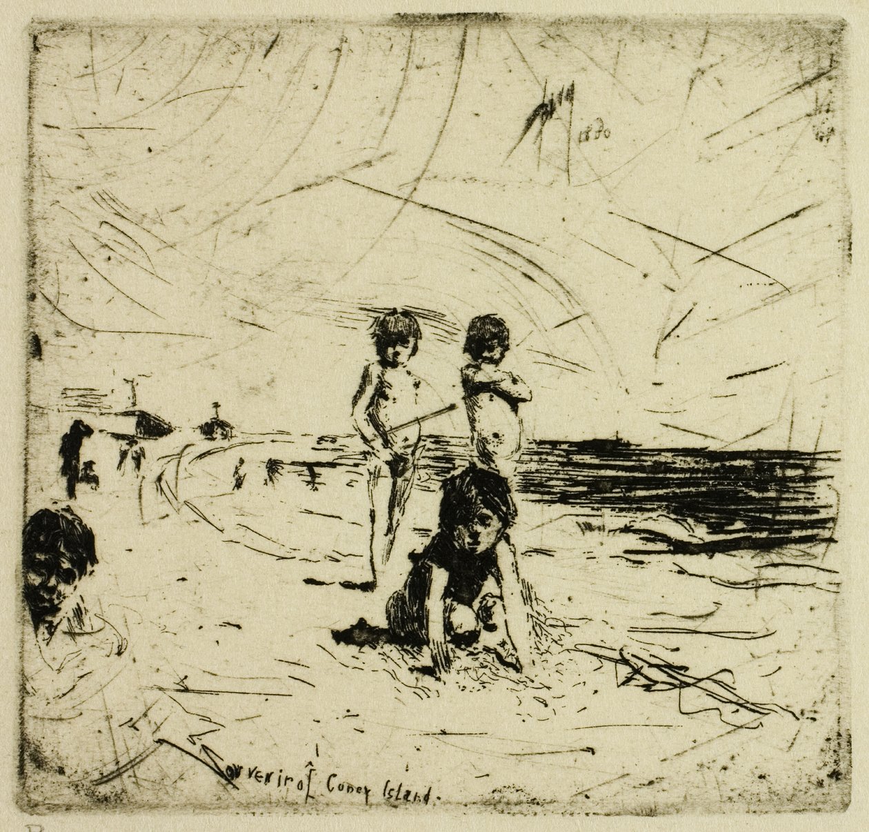 Souvenir van Coney Island door Robert Frederick Blum