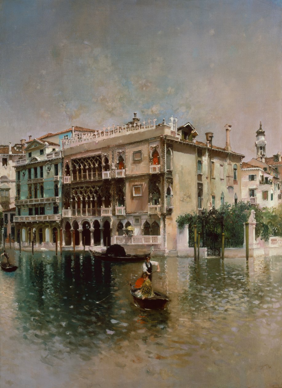 Het Canal Grande, Venetië door Robert Frederick Blum