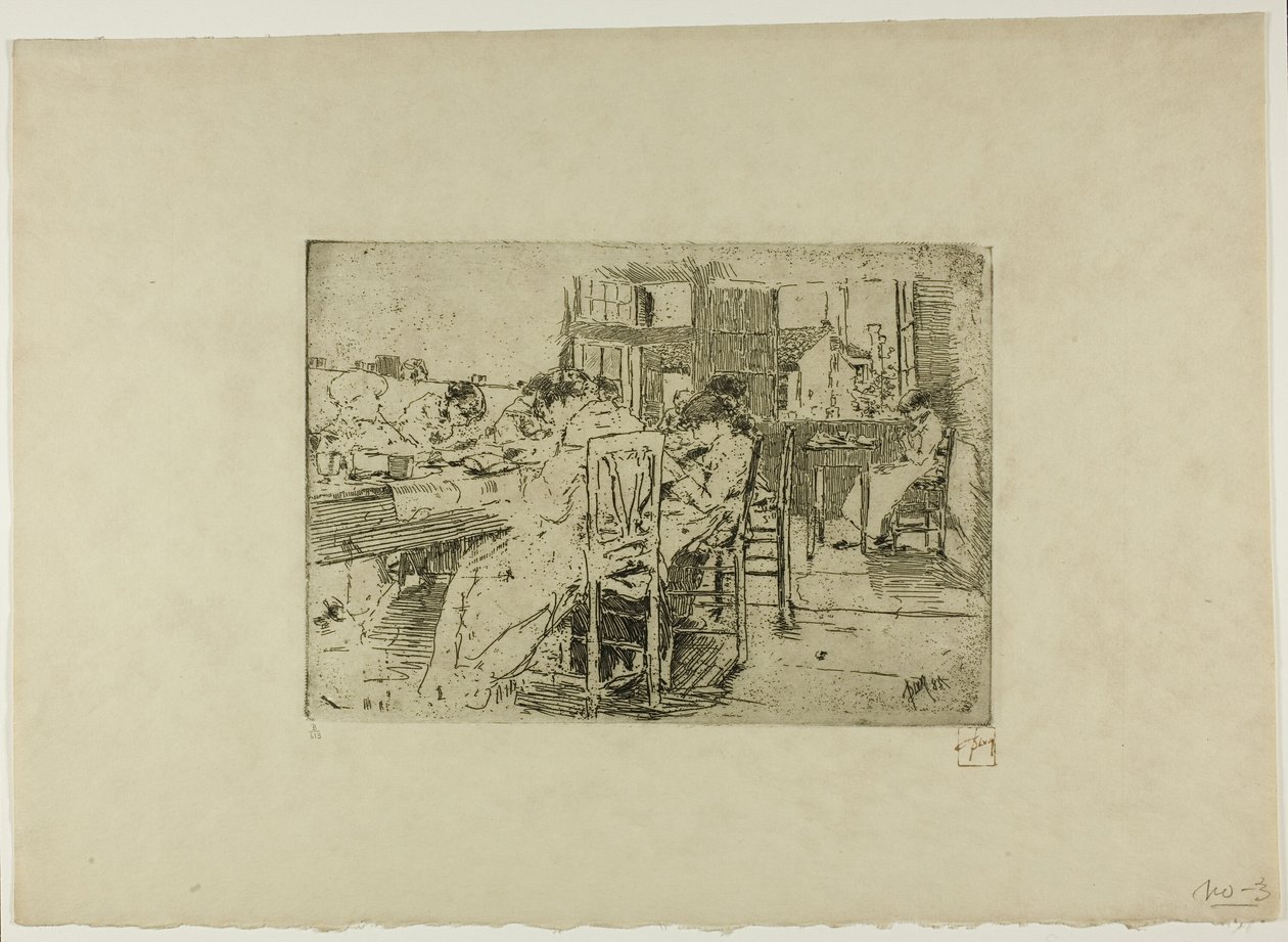 Zonder titel (Meisjes zeggen genade) door Robert Frederick Blum