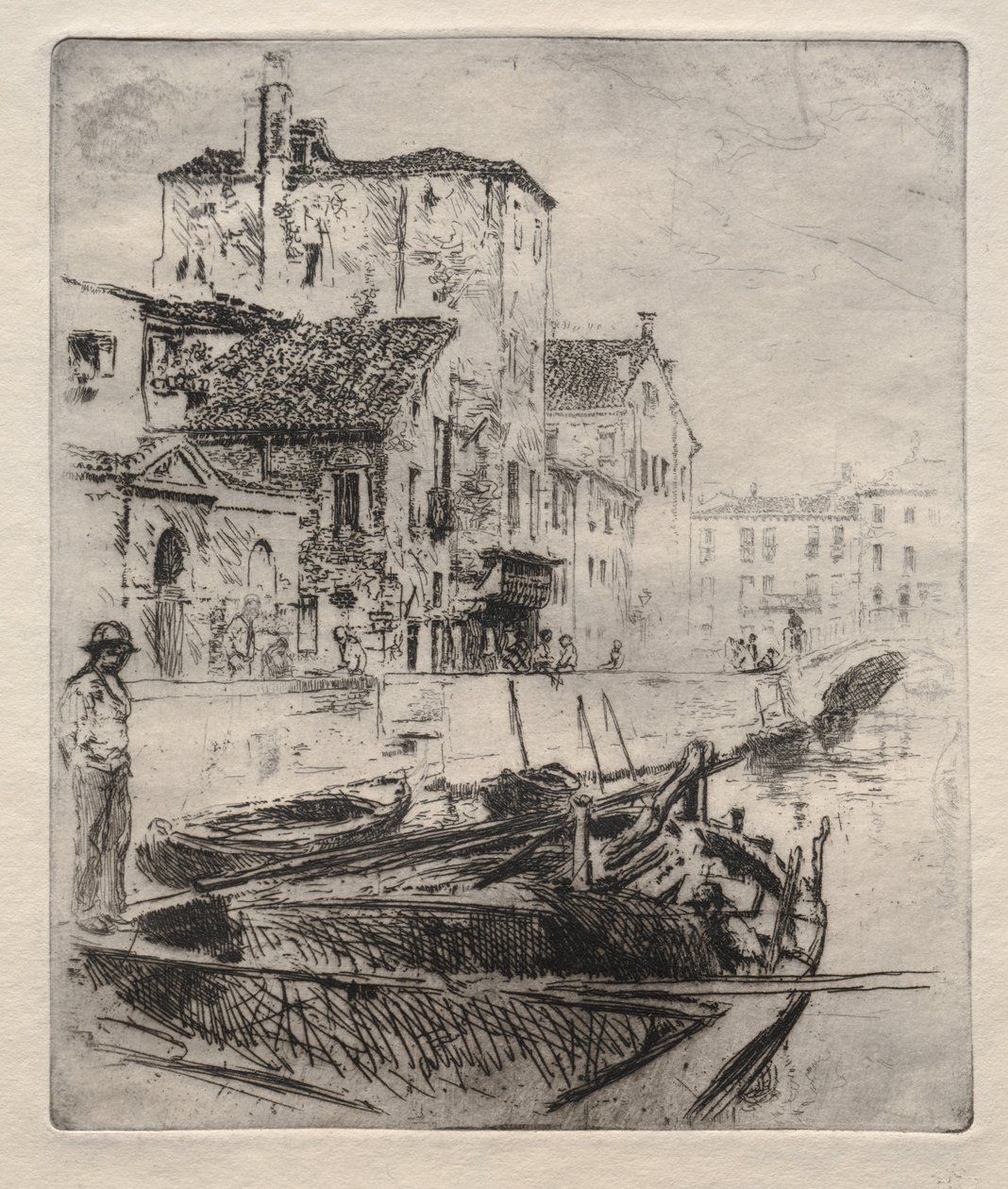 Venetiaans kanaal en boten, nr. 8 door Robert Frederick Blum
