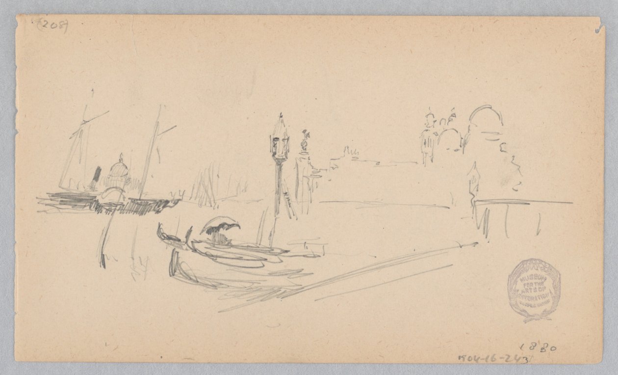 Uitzicht op Venetië, Italië door Robert Frederick Blum