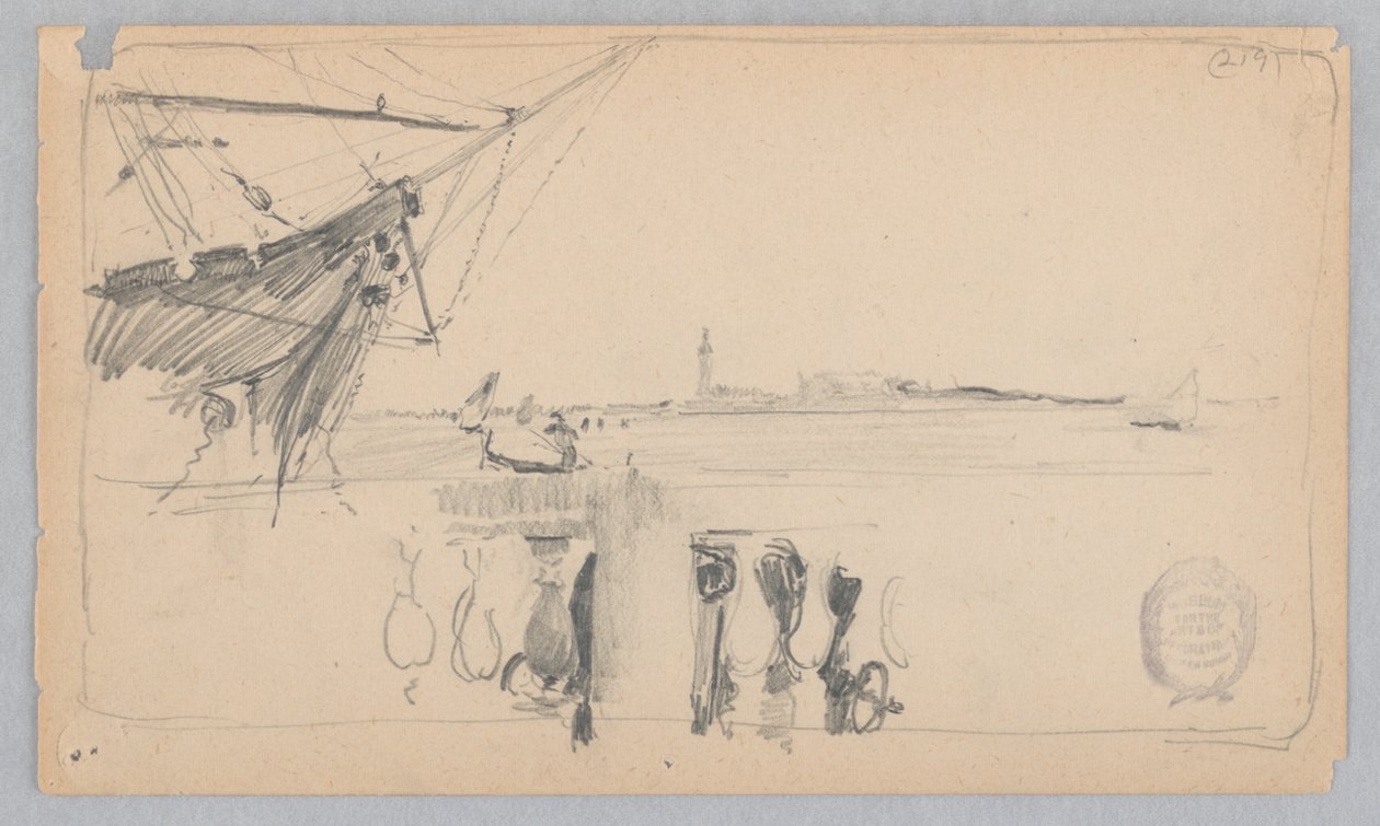 Uitzicht op Venetië, Italië door Robert Frederick Blum