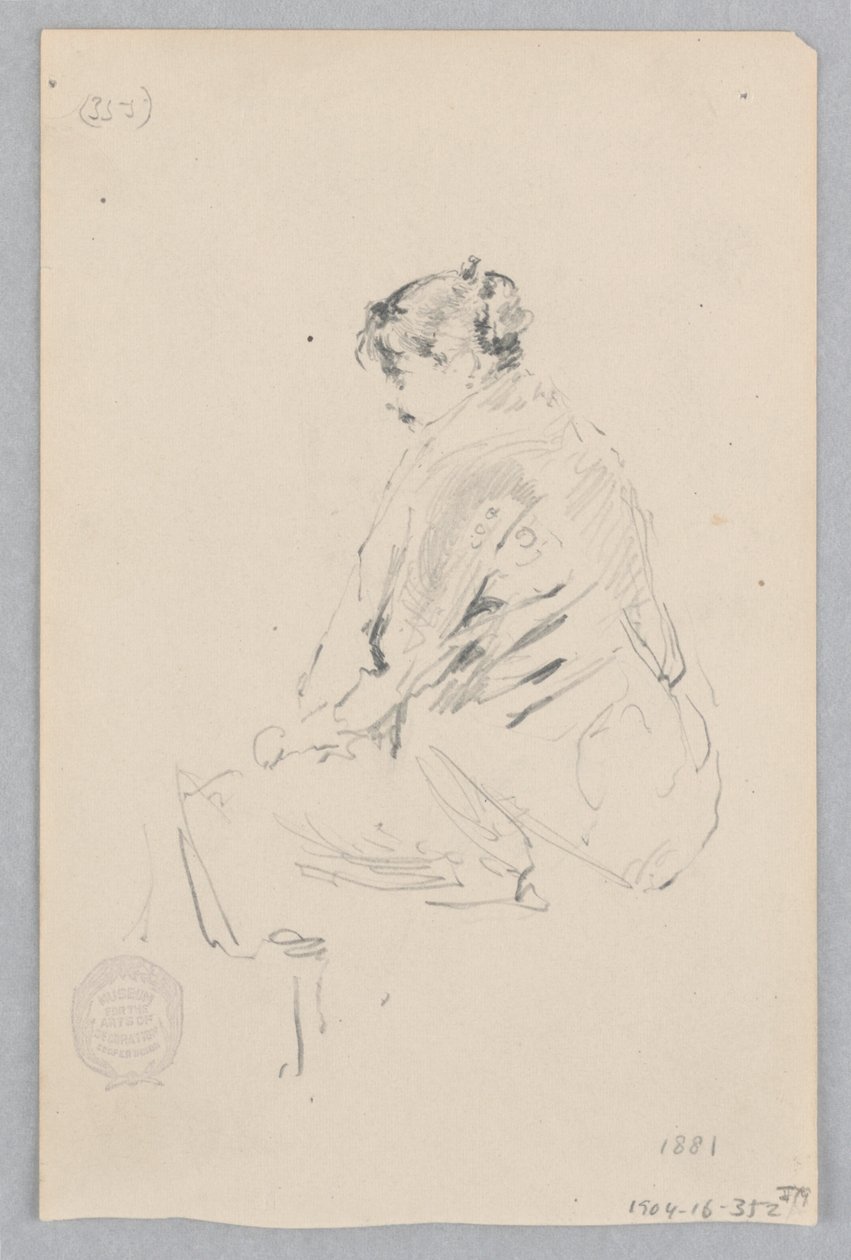 Vrouw door Robert Frederick Blum