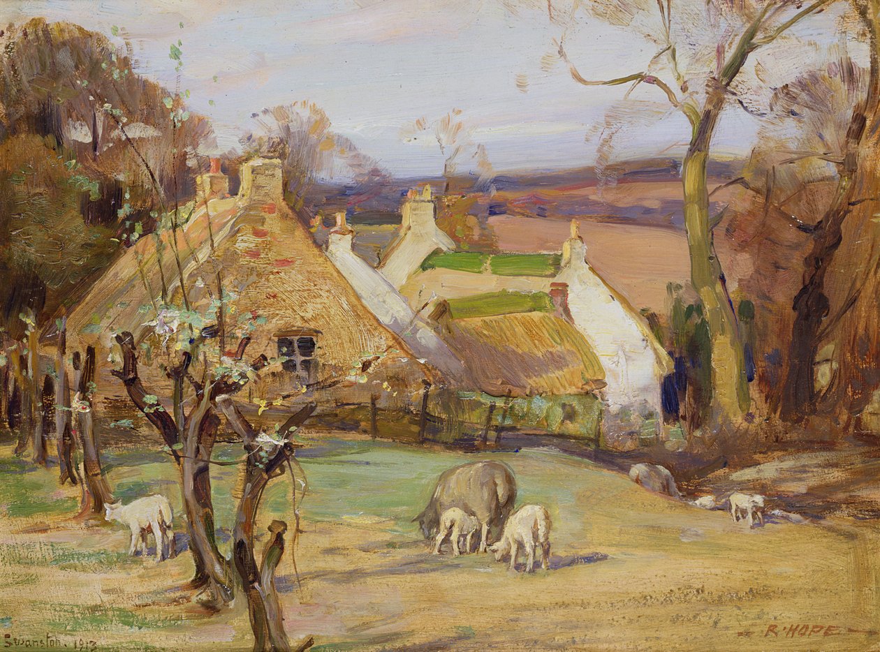 Swanston Farm door Robert Hope