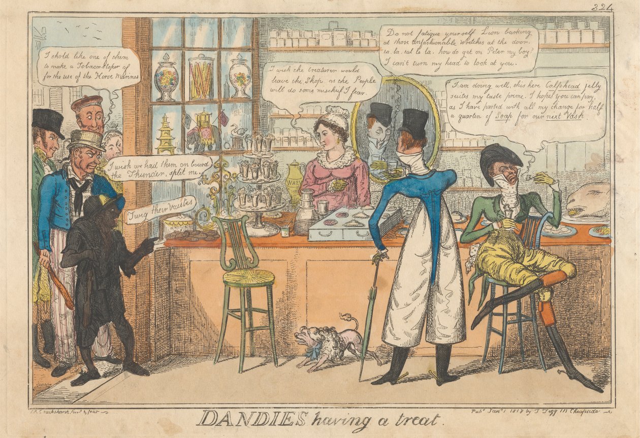 Dandies Hebben een Traktatie door Robert Isaac Cruikshank