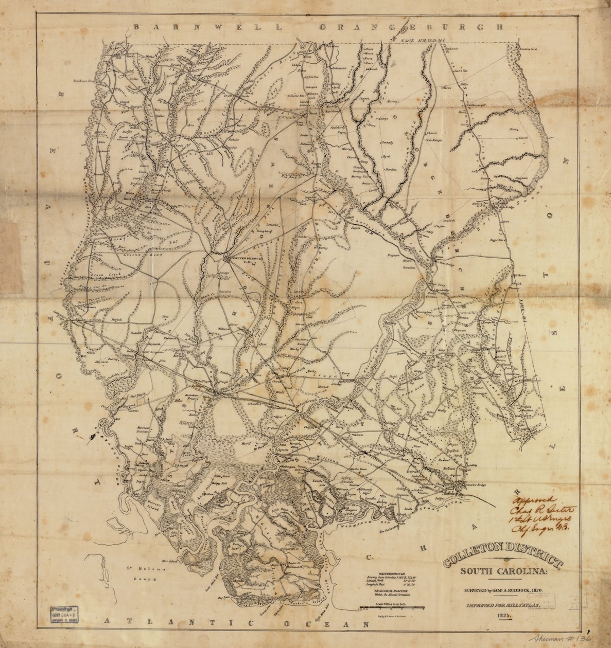 Colleton district, Zuid-Carolina LOC 2006636733 door Robert Mills