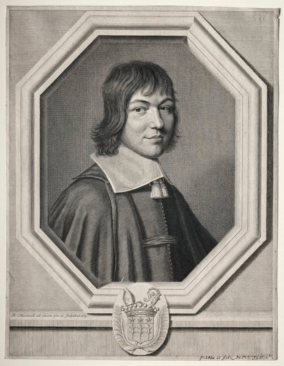 Charles Maurice le Tellier door Robert Nanteuil