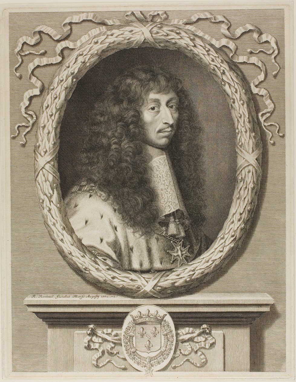 Louis II de Bourbon, prins van Condé door Robert Nanteuil