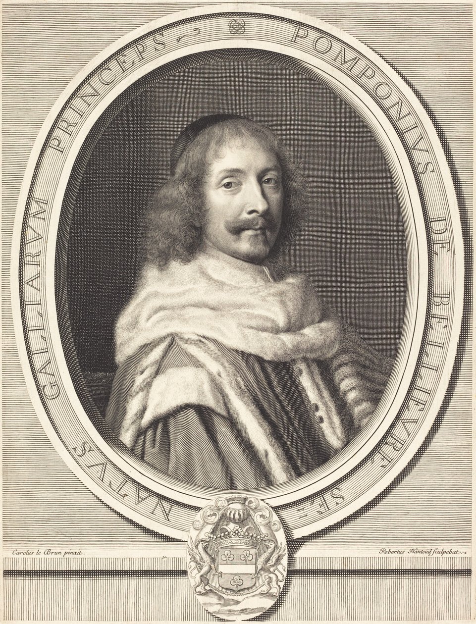Pompone de Bellievre door Robert Nanteuil after Charles Le Brun