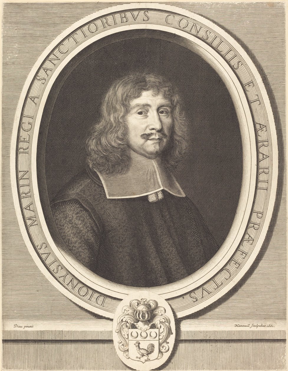 Denis Marin door Robert Nanteuil after Jean de Dieu