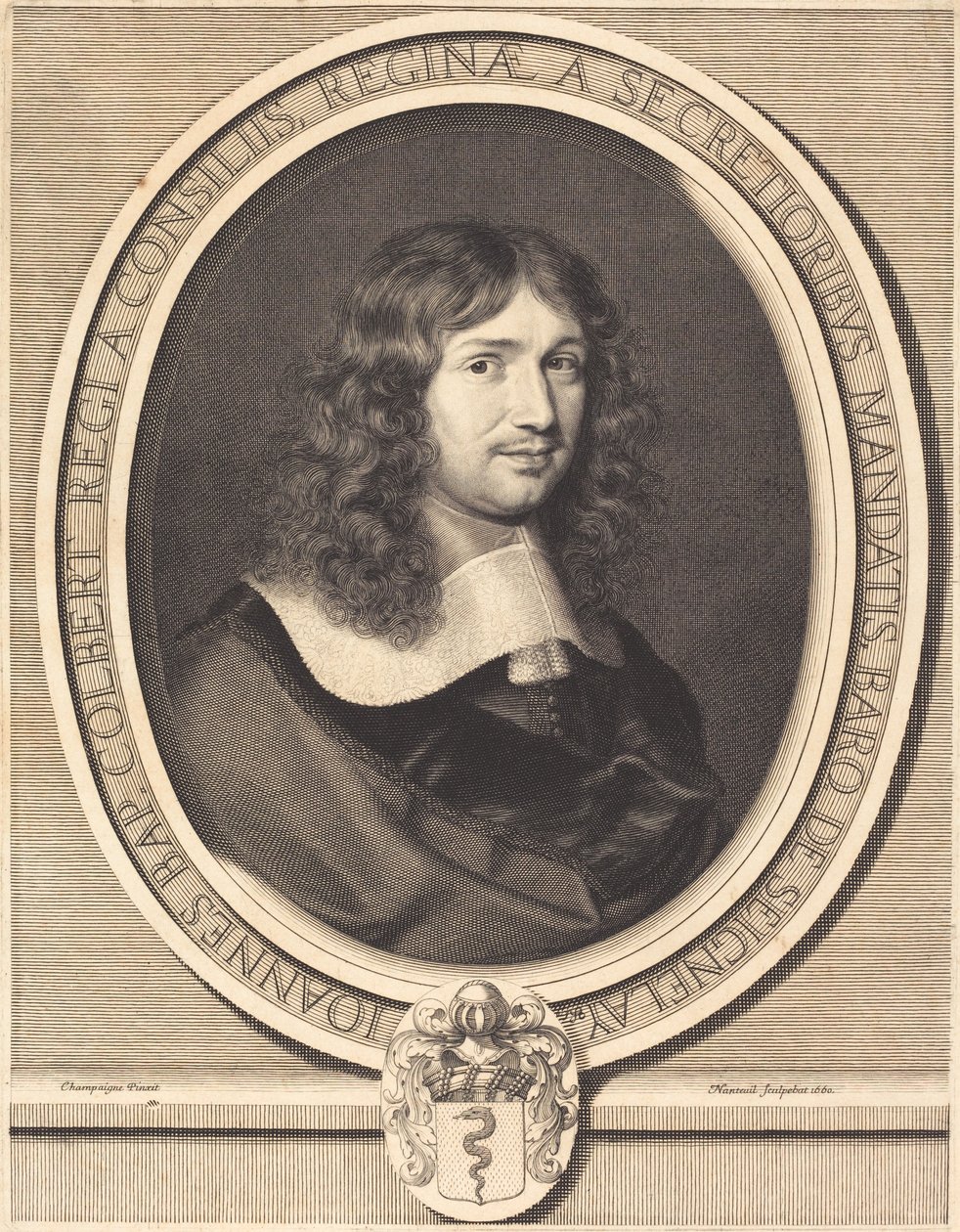 Jean-Baptiste Colbert door Robert Nanteuil after Philippe de Champaigne