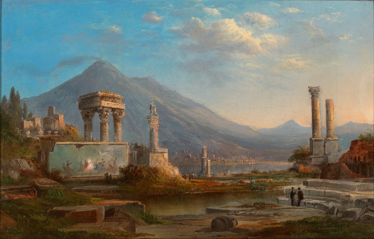 Vesuvius en Pompeii door Robert S. Duncanson