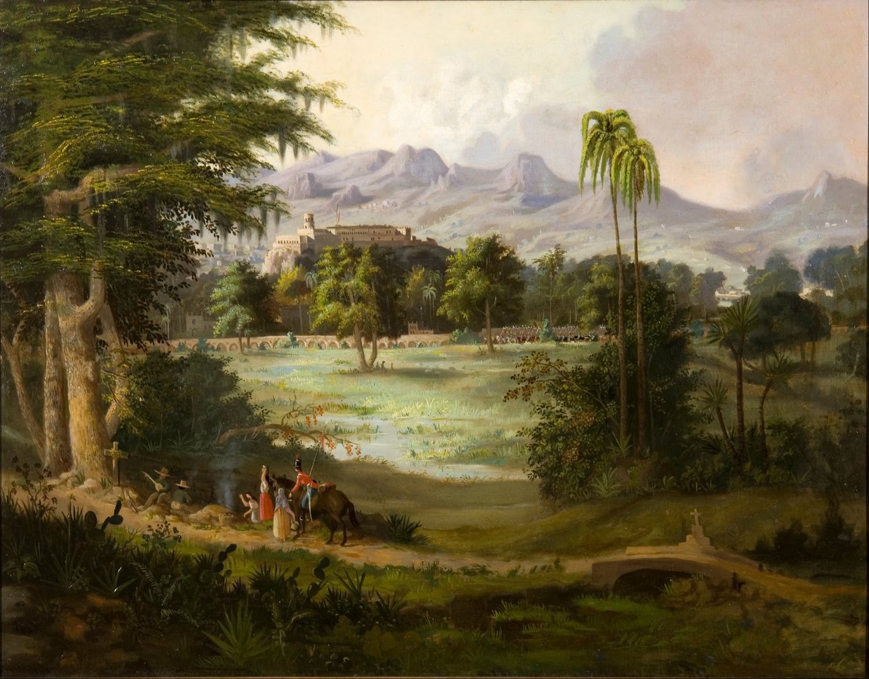 Kasteel Chapultpec door Robert Seldon Duncanson