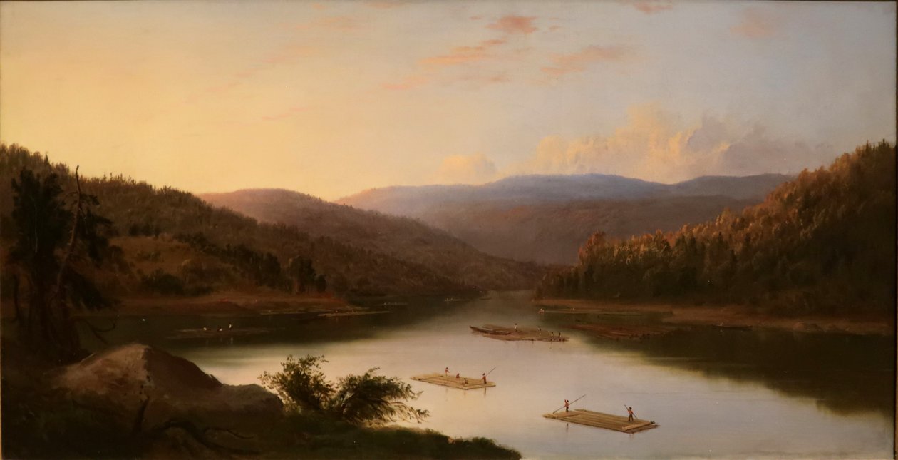 Platbodem Mannen door Robert Seldon Duncanson