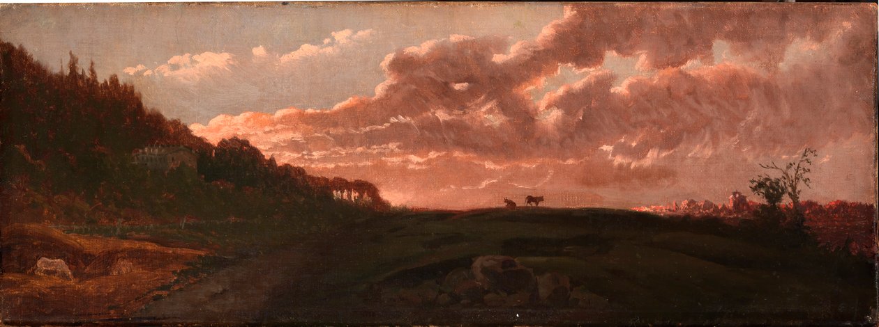 Romantisch landschap, 1871 door Robert Seldon Duncanson