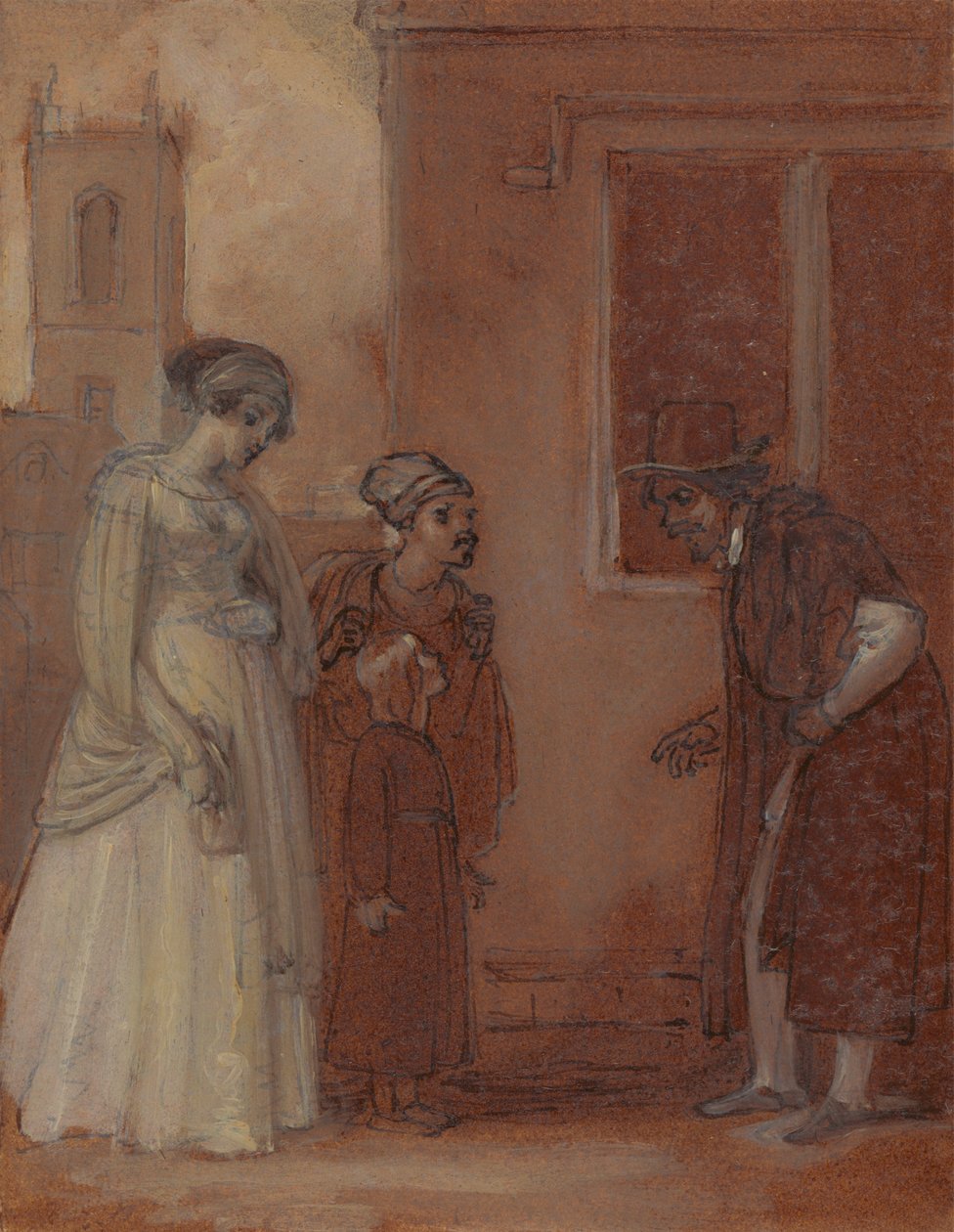 Meester William Page en Sir Hugh Evans door Robert Smirke
