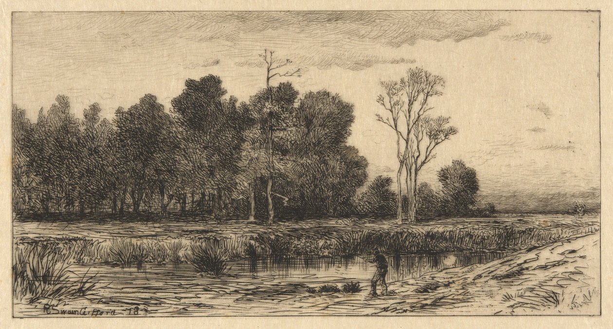 Avond door Robert Swain Gifford