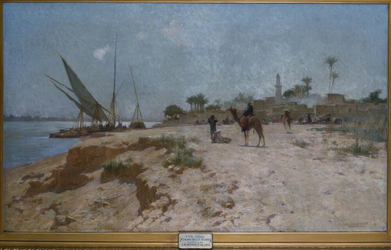 Dorp aan de Nijl door Robert Talbot Kelly