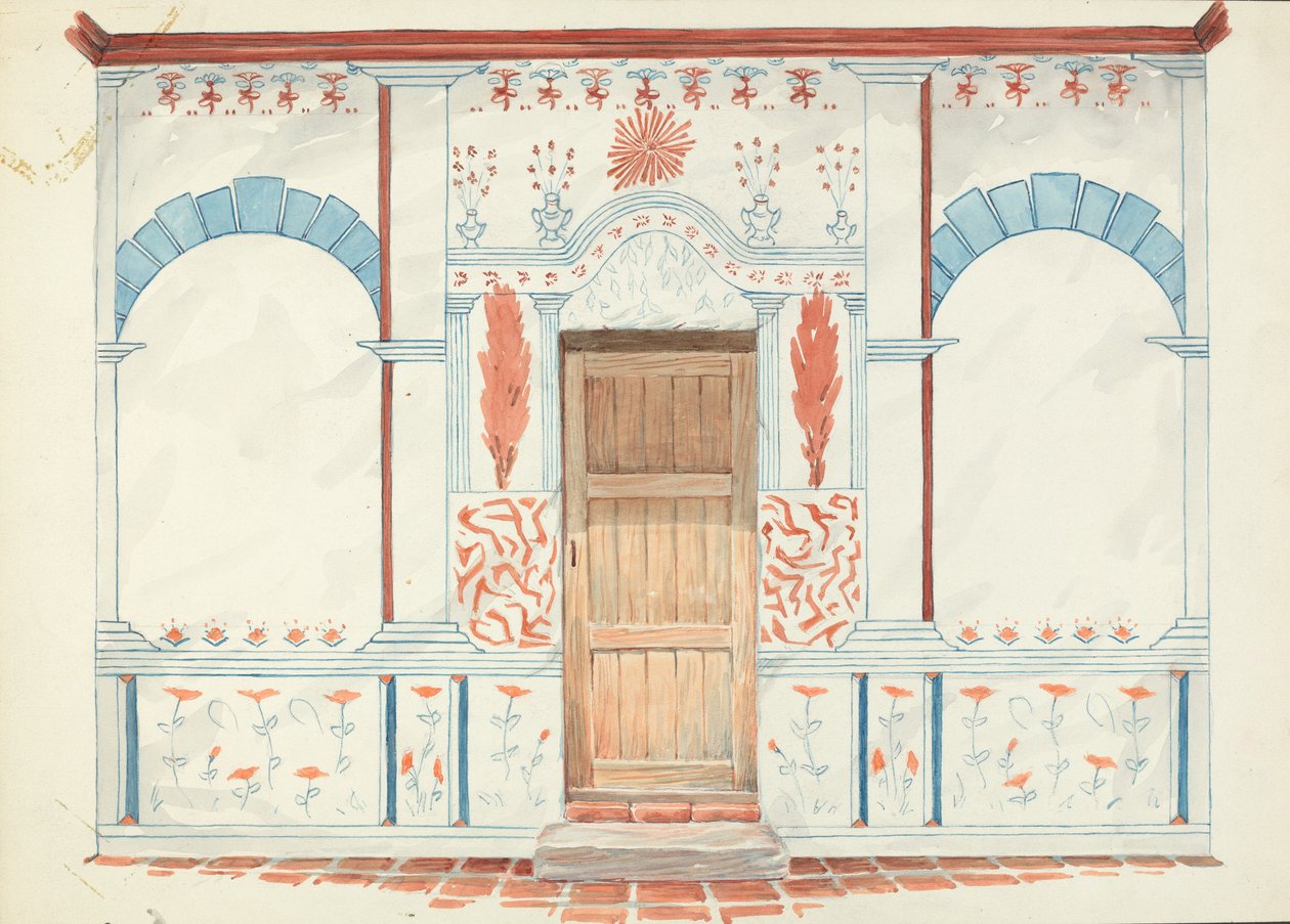 Restauratietekening door Robert W.R. Taylor