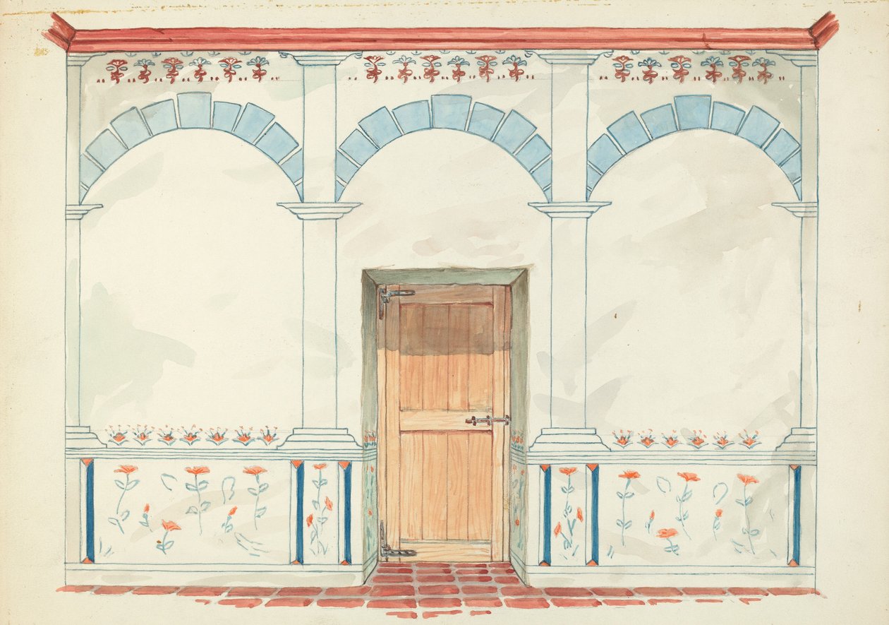 Restauratietekening door Robert W.R. Taylor