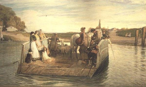 De veerboot door Robert Walker Macbeth